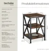 tectake® Beistelltisch Nottingham 40,5x40,5x60,5cm Produktbild-Vorschau 6