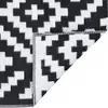 vidaXL Tapis d'extérieur ARAKIL blanc et noir 160x230 cm PP Voir les images du produit 5