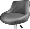 A close-up studio shot of a gray bar stool. Produktbild-Vorschau