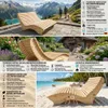 Holzliege Wellenliege Waldsofa Relaxliege Gartenliege Produktbild-Vorschau 2