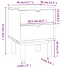 vidaXL Table de nuit OTTA Marron & Gris 45x39x57 cm Pin Voir les images du produit 6