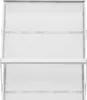 A white, four-tier mesh organizer or shelf unit is shown against a white background. Náhled obrázku produktu