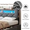 INONEFT Polsterbett 160x200cm mit USB, 4 Schubladen & LED, Produktbild-Vorschau 2
