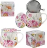 Duo | Hrnček na čaj so sitkom - 430 ml - Porcelán - Motív Náhľad obrázku produktu 7