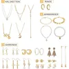 Adventskalender Schmuck Set Gold 24 Teile Halsketten Produktbild-Vorschau 3