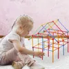 400stk Strohhalme Bausteine Set Lernspielzeug ab 3 Jahren Produktbild-Vorschau 9