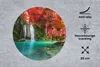 MuchoWow® Mauspad Mousepad Wasserfall - Baum - Rot - Herbst Produktbild-Vorschau 2