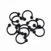 10-teiliges Edelstahl-Piercing-Set in Hufeisenform für Produktbild-Vorschau 7