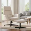 HOMCOM Relaxsessel mit Hocker, Fernsehsessel mit hoher Produktbild-Vorschau 2