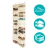 Závesný organizér obuvi, 160x55x16 cm - Béžový Náhľad obrázku produktu 3
