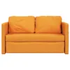 vidaXL Bodensofa mit Schlaffunktion Dunkelgelb 112x174x55 Produktbild-Vorschau 5