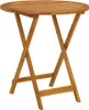 vidaXL Klappbarer Gartentisch 70 cm Massivholz Akazie Produktbild-Vorschau 8