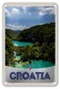 Blechschild Reise 12x18cm Kroatien Meer Natur Urlaub Berge Produktbild-Vorschau 1
