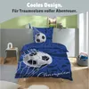 Fußball Bettwäsche Set 135x200 80x80 cm aus 100% Baumwolle Produktbild-Vorschau 4