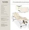 3 zónový masážní stůl hliníkový 5cm polstrování + taška - Náhled obrázku produktu 7