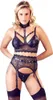 A woman wearing a black lingerie set. Podgląd zdjęcia produktu