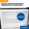 Exquisit Kühl-Gefrierkombination 85 l | 4-Gefrierfach 24 l Produktbild-Vorschau 2