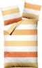 Traumschlaf Bettwäsche Biber Streifen orange 200x200 cm + Produktbild-Vorschau 4
