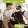 PonyCycle kôň na šliapanie tmavohnedý pre deti od 3 do 4 Náhľad obrázku produktu 13
