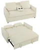 HOMCOM Schlafsofa 141x 180cm 2-Sitzer Sofa mit Produktbild-Vorschau 1