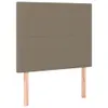 vidaXL Bettgestell mit Kopfteil Taupe 100x200 cm Stoff -  Produktbild-Vorschau 10