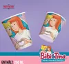 Bibi & Tina Becher  250 ml 8er-Pack Pappbecher Kischdeko Produktbild-Vorschau 3