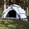 vidaXL Kuppel-Campingzelt 5 Personen Weiß Verdunkelt Quick Produktbild-Vorschau 2
