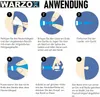 An instructional diagram showing how to use a product. Podgląd zdjęcia produktu