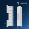 CASARIA® Badezimmerschrank 30cm Breit Hochschrank Weiß 6 Produktbild-Vorschau 7