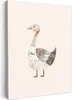 Leinwand Bilder 50x70 cm - Kinder Beige - Ente - Bauernhof, Produktbild-Vorschau 1