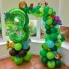 Palloncino in foil numero 1, circa 100 cm, verde Anteprima dell’immagine prodotto 2