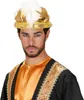 Turban gold mit weißer Feder Produktbild-Vorschau 2