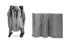 A folded travel crib and a folded mattress are shown side-by-side against a white background. Anteprima dell’immagine prodotto