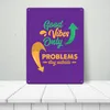 Good Vibes only Metallschild XXL in 28x38 cm in lila Produktbild-Vorschau 3
