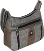 Damen Tasche Schultertasche Umhängetasche Leder Optik Produktbild-Vorschau 1