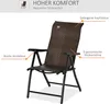 Chaise de jardin en poly rotin Outsunny Dossier réglable Voir les images du produit 4