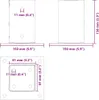 vidaXL Support de poteau carré 4 pcs. 81x81 mm Acier revêtu Voir les images du produit 8
