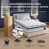 Matrac 90x200 30 cm s integrovaným topperom, 7-zónová Náhľad obrázku produktu 2