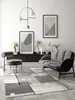 Abstrakt Design Teppich Kurzflor Wohnzimmer Beige Grau Rot, Produktbild-Vorschau 2