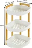 Rohový stojací organizér do sprchy NATUREO, 29 x 22 x 45 cm Náhled obrázku produktu 6