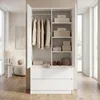 Armoire Novela, blanche, 2 portes | Armoire de chambre Voir les images du produit 4