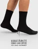 6x Socken Uni für Diabetiker und ohne Gummibund Schwarz Gr. Produktbild-Vorschau 2