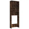 vidaXL Armadio per lavatrice in rovere fumé 64x24x190 cm Anteprima dell’immagine prodotto 1