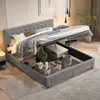 INONEFT Hydraulisches Boxspringbett 160 x 200 cm mit 2 Produktbild-Vorschau 6
