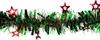 Weihnachtsgirlande Lametta mit holograf. Sternen 7cm x 2m Produktbild-Vorschau 1