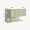 Table de chevet flottante "Nand" avec tiroir et étagère, Voir les images du produit 3