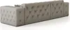 Ecksofa Designersofa CHANTAL in Stoff Opera Velvet Cream Produktbild-Vorschau 5