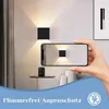 ZMH Led Wandleuchte Innen & Aussen Schwarz Wandlampe  01 Produktbild-Vorschau 4