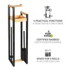 WENKO Braune Bambus Stand WC-Garnitur Braidi 26 x 75,5 x 20 Produktbild-Vorschau 4