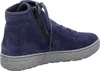 A single blue suede boot with a gray sole is shown from the side against a white background. Produktbild-Vorschau